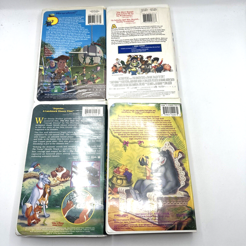 Vintage Disney VHS Clamshell Lot of 4 Toy Story, Toy Story 2, Fox and the Hound, - Picture 10 of 10