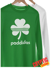 Paddidas Funny St Patrick's Day T SHIRT S-3XL Lucky Irish Shamrock Joke GIFT TEE