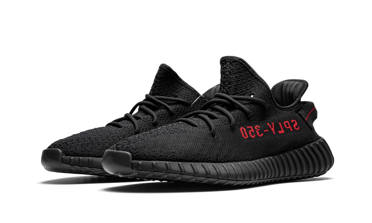 Adidas Men's Yeezy Boost 350 V2 Bred Black Red CP9652