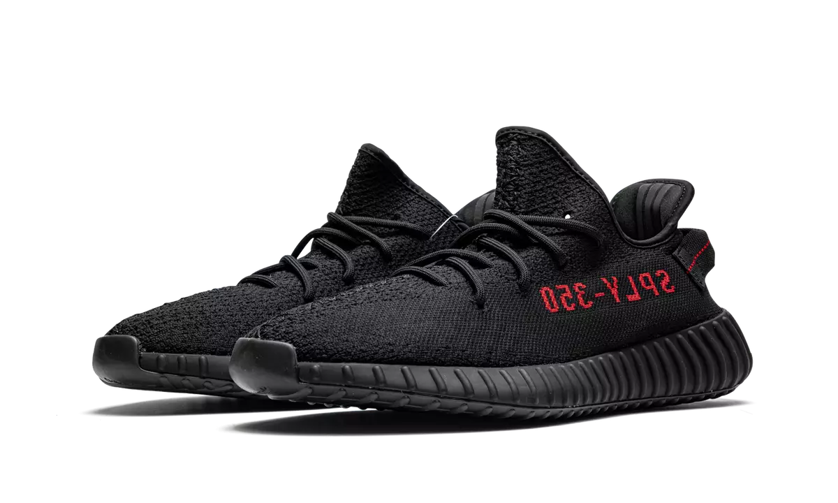 Adidas Men's Yeezy Boost 350 V2 Bred Black Red CP9652