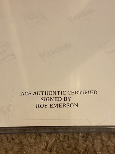 ROY EMERSON Signed ACE AUTHENTIC SECRET SIGNATURES 8x10 Photo - Picture 5 of 5