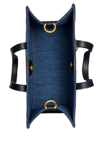 coach field tote 30 denim