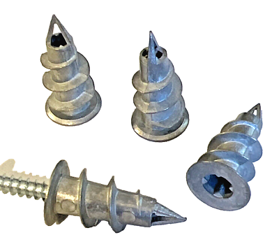 Self Drilling Wall Anchors Zamak Alloy #8x 1-1/8 For Drywall