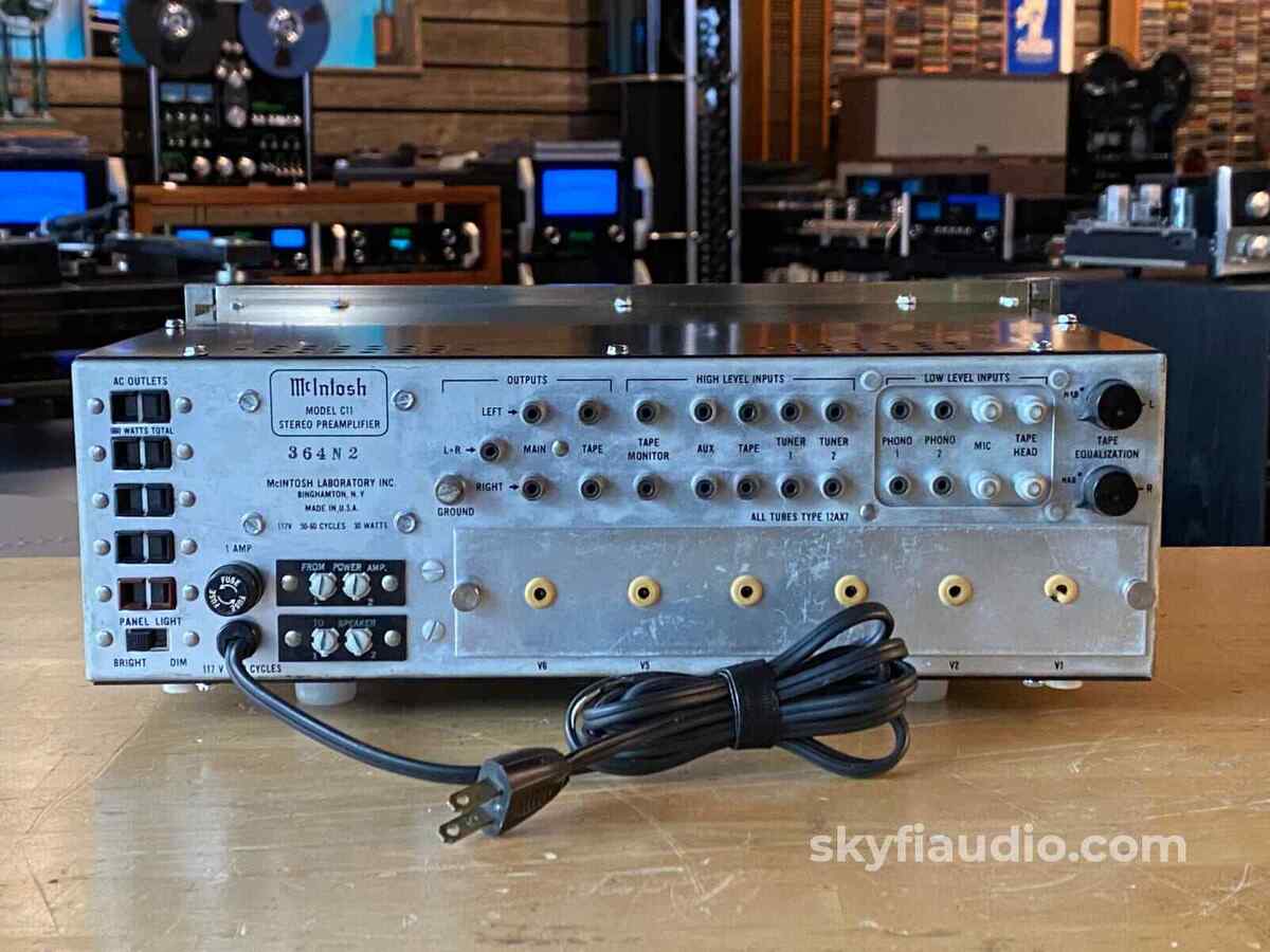 McIntosh C11 Vintage All Tube Preamplifier From ABKCO Music McIntosh C11 Vintage All Tube Preamplifier From ABKCO Music