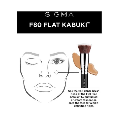 Sigma Beauty Flat Kabuki Brush F80 • Brand New Authentic - Picture 5 of 5