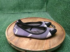 Skechers Womens Cleo Flats Shoes Slip On Black White Knit Size 9 US 48487