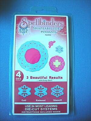 SPELLBINDERS ~ SHAPEABILITIES ~ ÖSEN ~ ANHÄNGER ~ S4-205 ~ 4 STANZEN ~ *NEU*