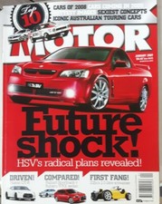 MOTOR CAR MAGAZINE Jan. 2009 *FUTURE SHOCK *
