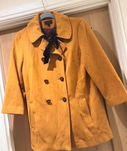 Dolly 70s Peter Black 8 Velvet Vtg Tie Bow Collar Topshop Coat 60s 4 Yellow Pan fPq1RUw