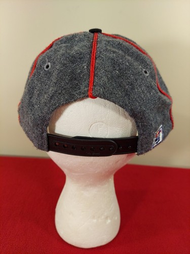 Vintage Atlanta Falcons The Game Druckknopflasche NFL Mütze grau schwarz rot - Bild 5 von 14