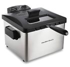 Hamilton Beach Electric Deep Fryer, Xl Frying Basket, Model 35034 Stainless
