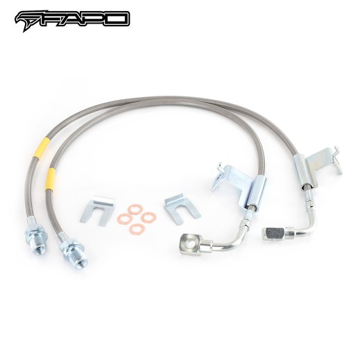 FAPO Front 4-6" Extended Brake Lines For Chevrolet C K 10 20 K5 Blazer 1987-1991 - Picture 3 of 7