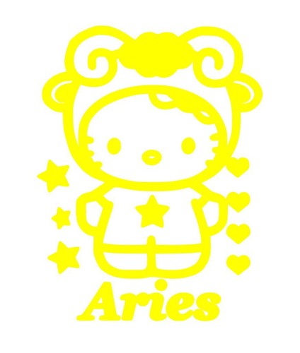 Hello Kitty,Zodiacs,Aries,Leo,Virgo,Libra,Pisces,Scorpio,and more,Vinyl Decals - Picture 11 of 121