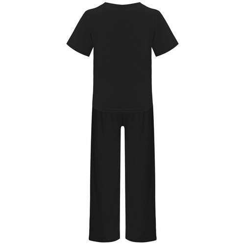 Kids Girls Shirts And Pants Fashion Sportswear Irregular Hem Sweatsuit Outdoor - Picture 19 of 26