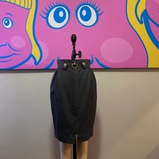 Moschino Cheap Chic Gray Wool Pencil Skirt Vintage