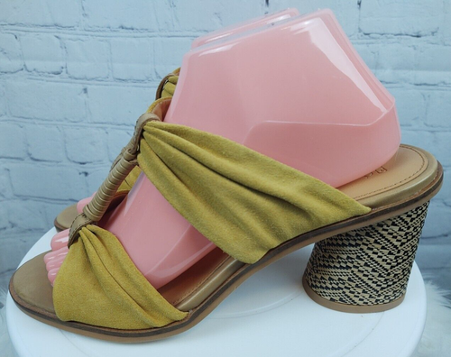 Frye & Co. Leiah Bow Leather Chunky Heel Amber Sandals NWOB, Sz. 9M - Bild 2 von 10