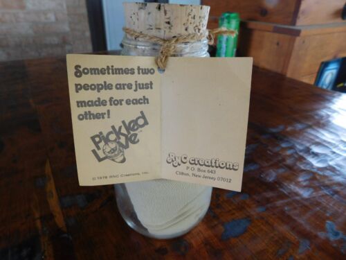 Vintage 1978 RNC Creations Pickled Love Glass with Gimbels Box Made In USA - Picture 5 of 10