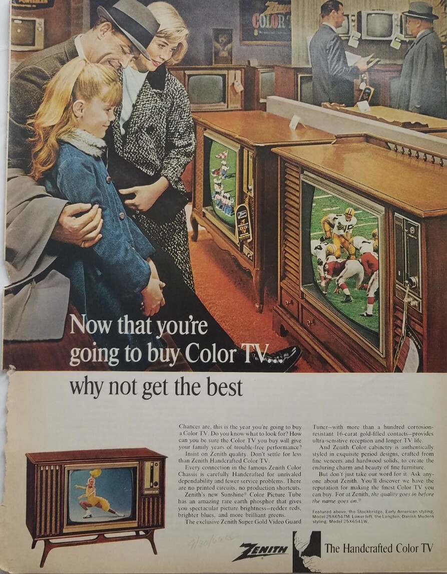 1966 Zenith handcrafted TV television why not get the best