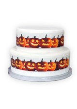 A4 Edible Decor Icing Sheet Halloween PUMPKIN Ribbon Border Edging