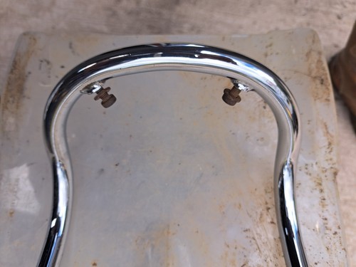 4849 Moto Guzzi California 3 ANTERIORE Parafango Parafango Cromato Stay Brace 1993 - 1998 - Foto 6 di 14