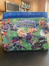 Skylanders Swap Force Carry Case Holder Game Figure Tote Travel Bag Green