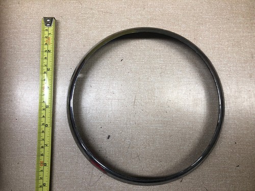 8" Chrome Classic Car Motorcycle Headlight Rims Vintage (with Fixing Holes) (1) - Picture 1 of 8