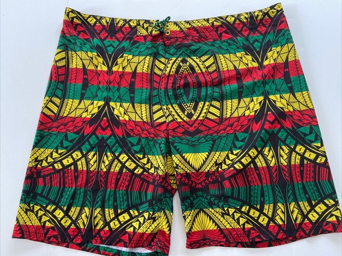 Wailoa Hawaii Hawaii Rasta Tribal Tattoo Gr. 50 Surf Trunks Boardshorts