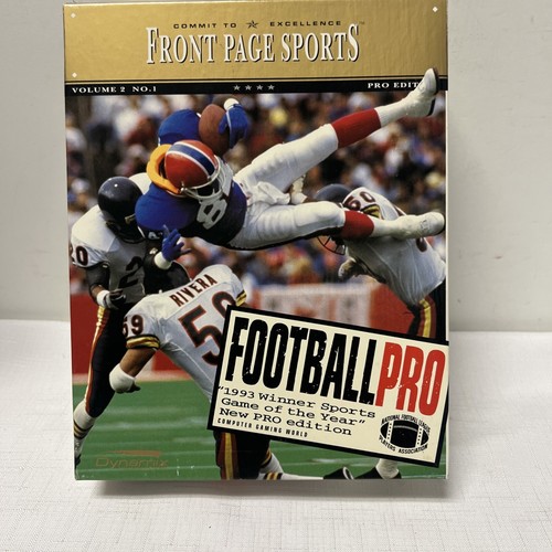 Front Page Sports Football Pro PC Spiel 1993 - Bild 1 von 8