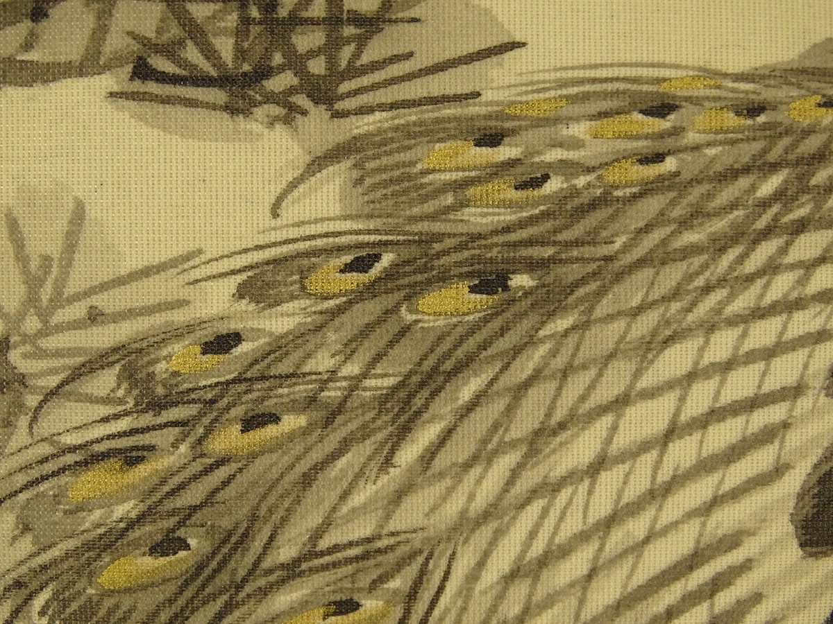 IK606 Peacock Bird Animal Hanging Scroll Japanese Art