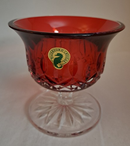 Waterford Crystal Lismore Crimson Small Footed Bowl 146489 in Box - Picture 2 of 3