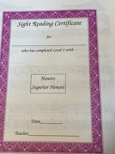 A Line a Day Sight Reading, Level 1, beginner piano, J. S. Bastien, #WP258, 1990 - Picture 5 of 6