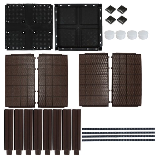 Outdoor Elevated Plastic Raised Garden Bed Planter Kit Box Vegetable Flower Grow - Picture 14 of 21