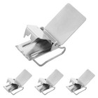 4 Stück silberne Deckenaufhänger für Wände, robuste Teppichklammern,