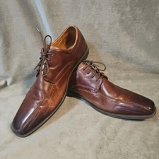 Florsheim Mens 14 D Brown Toe Cognac Oxford Leather Dress Shoe Lace Up
