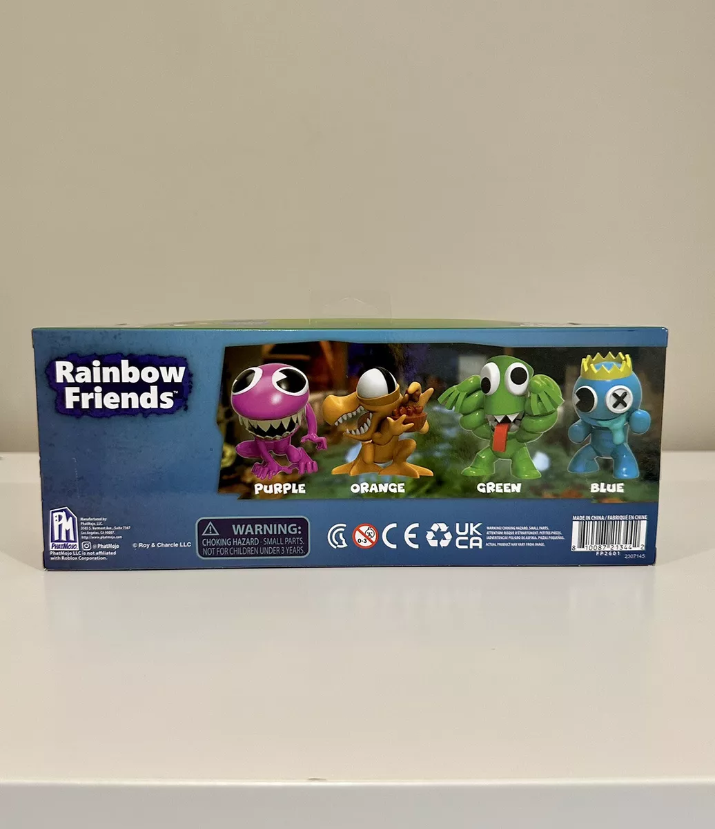 Roblox RAINBOW FRIENDS Mini Figure 4 Pack Purple Orange Green Blue 2023 NEW