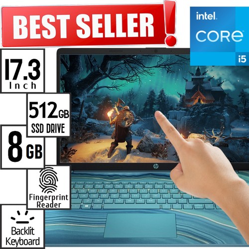 Laptop touchscreen HP 17,3" 512 GB SSD Intel Pentium 7505 8 GB tastiera retroilluminata BT - Foto 21 di 30