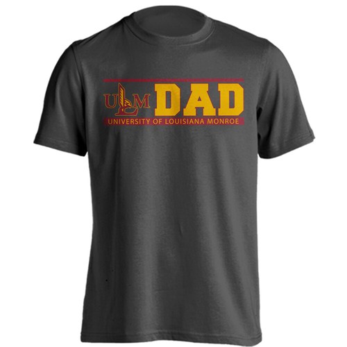 U of Louisiana Monroe Warhawks ULM Dad Tee Father Parent Short Sleeve T-Shirt - Picture 11 of 15