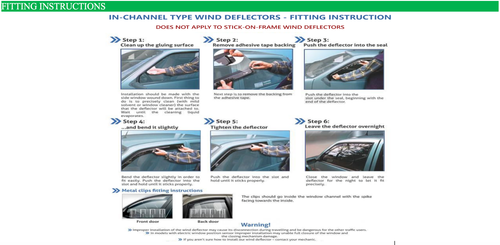 HYUNDAI ix35 2010-2015 5Door SUV Wind Deflectors 4pc Tinted Visors  Rain Sheilds - Picture 12 of 14