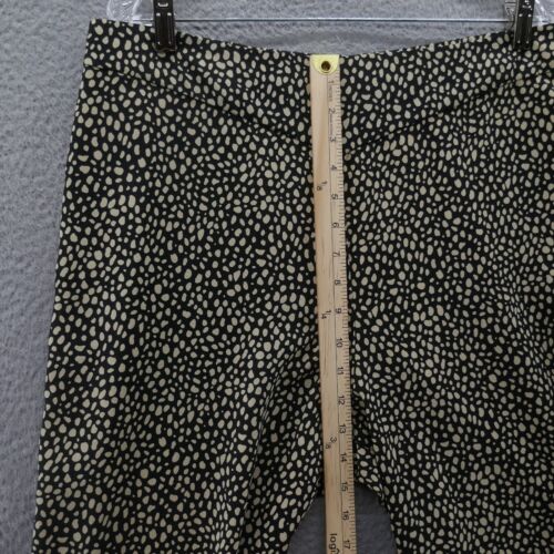Coldwater Creek Womens Wide Leg Pants 16 Black Beige High Rise Elastic Waist - Picture 10 of 15
