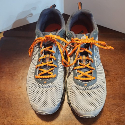 New Balance Mens 610 V5 MT610LO5 Gray Neon Orange Hiking Shoes Sneakers Sz 11 D - Picture 3 of 11