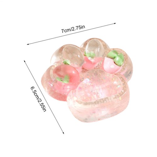 Cat Paw Rubber Squeeze Toys Stress Relief Squishy Fidget Toy For Kids - Picture 9 of 17