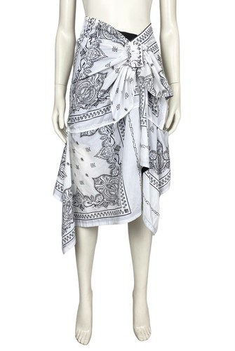 SACAI Size 1 / SMALL The Bandana Print Wrap Skirt White RRP $1500 - Bild 5 von 15