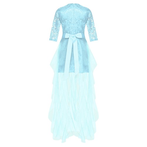 Girls Tulle Dress Sparkle Junior Bridesmaid Wedding Dress Pageant Prom Princess - Picture 42 of 68