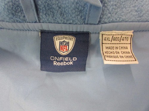 Reebok On Field TENNESSEE TITANS Equipment Sideline Jacket Mens 4XL Blue - Picture 7 of 7