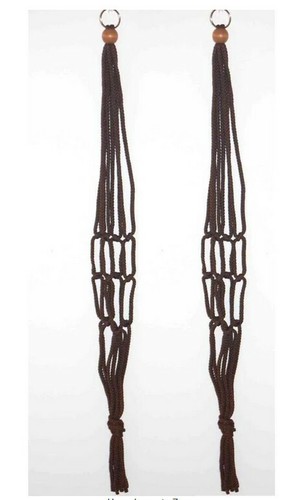 Polypropylen Braun Makramee Pflanzenhänger, 36 Zoll (2er Pack) - Bild 2 von 2