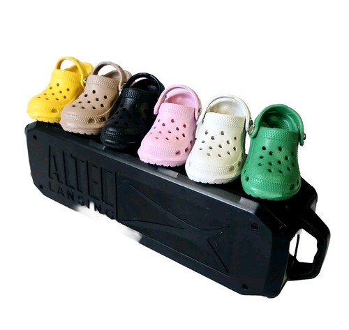 Croc Shoe Charms and Keychain 6 PC Shoe Decorations 3D Cute Mini Crocs - Picture 18 of 21