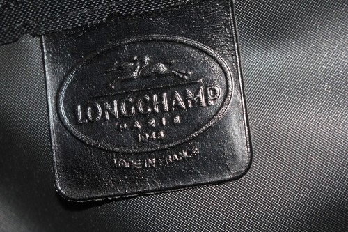 LONGCHAMP Porte documents Serviette cuir vendre noir Sac Cartable (50808)