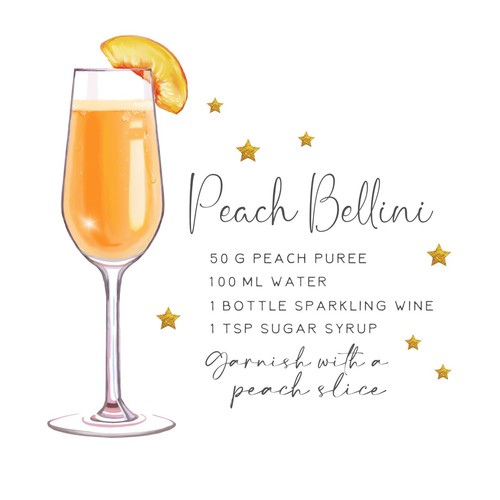 14 6x6 Cocktail Recipe Greeting Cards - Picture 5 of 15