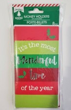 8 Christmas Cards Money/Gift Card Holder with Envelopes - Holiday, Navidad, Xmas