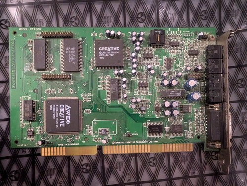 Vintage Creative Labs CT4500 Sound Blaster AWE64 ISA Sound Card Tested